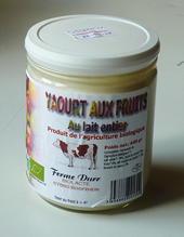 Yaourt bio au lait entier aux fruits, Ferme Durr, grand format